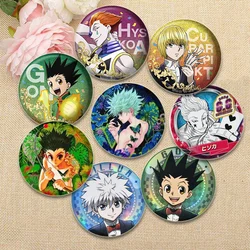 Anime Hunter X Hunter Pins Zoldyck Killua Kurapika Freecss Gon Cartoon Badge Brooches for Backpack Clothes Gift Accessory