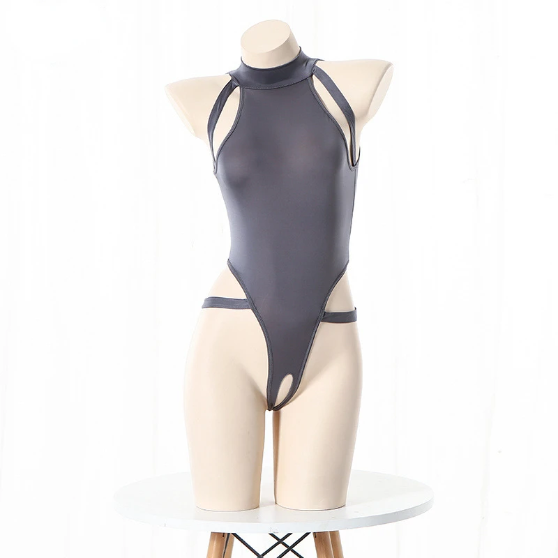 Maillot de bain une pièce amissié pour filles japonaises, sexy, bikini anime, taille basse, solide, dos nu, col licou