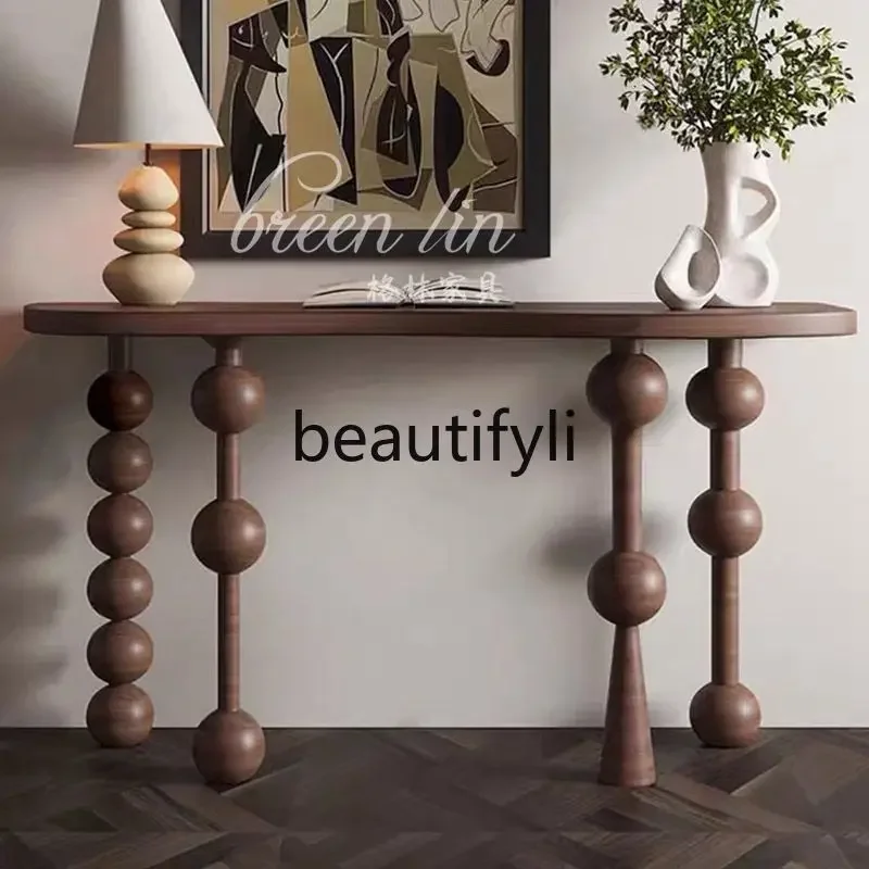

A16 medieval style entrance table/French retro solid wood door entry case//aisle decorative cabinet