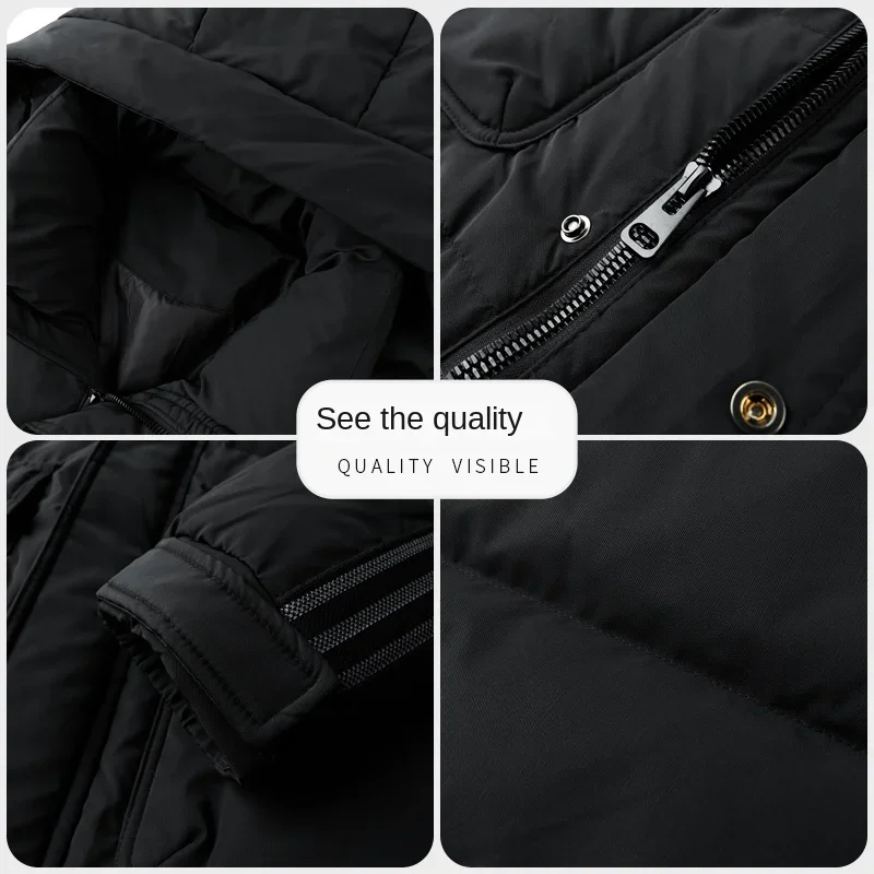 Luxury Down Jackets 2024 Designer Clothing Men's Duck Down Long Cold-Proof Clothing Warm Winter Coat Lightweight Padding For Men