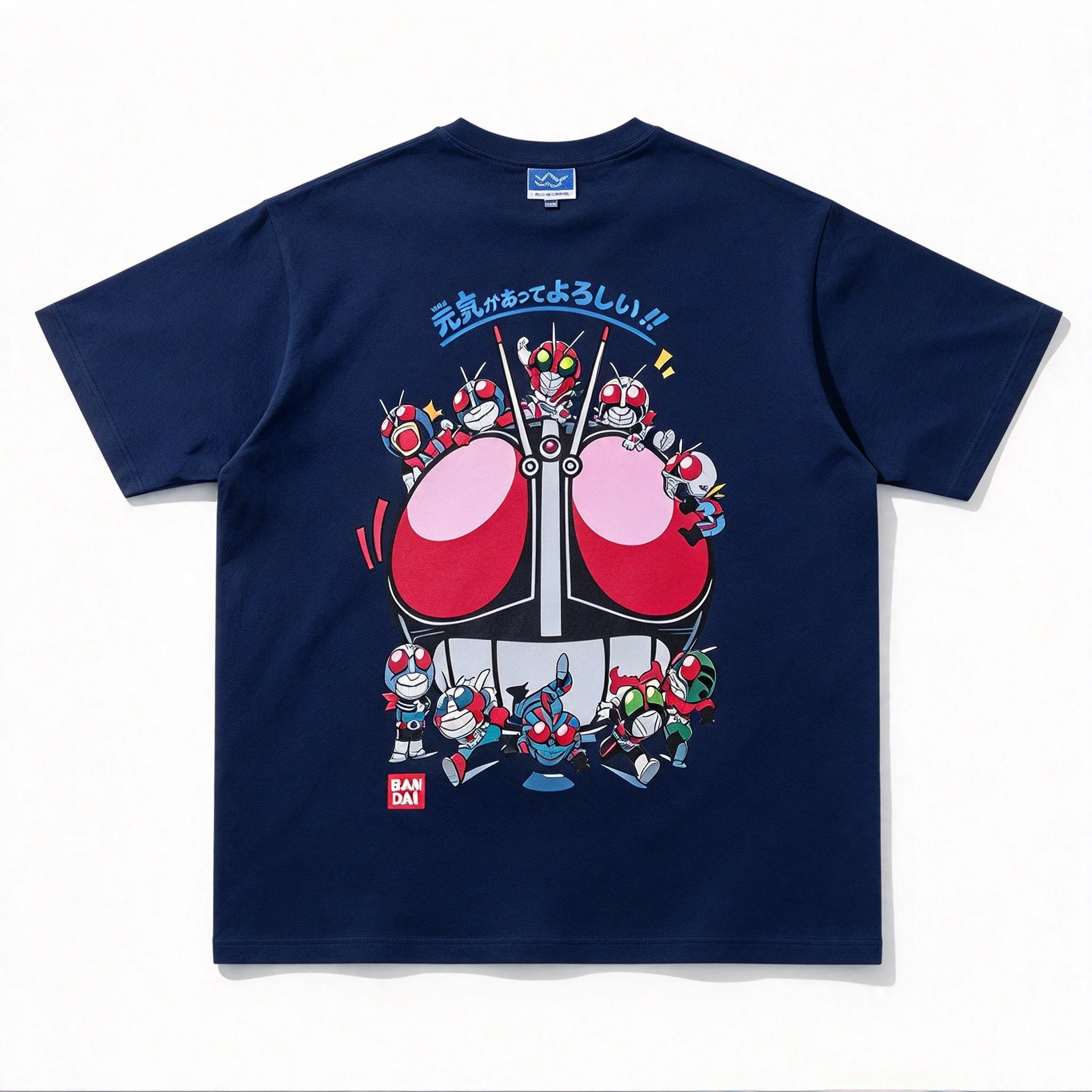 Kamen Knight Shirt Retro Style Japanese Special Photo Unisex Pattern T-shirt Masked Knight Poster Pattern T-shirt Y2k Streetwear