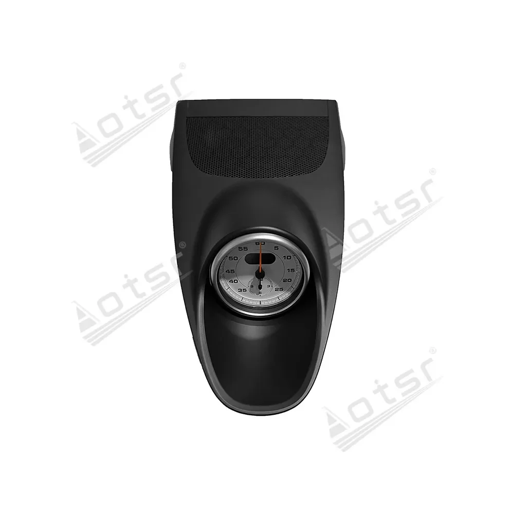 Lizpofly LCD Stopwatch For Porsche 718 2016-2020 Central Clock Dashboard Upgrade Kit Compass Interior Accessory