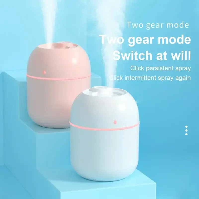 

USB Air Humidifier Portable LED Lamp Mini Atomization Diffuser Car Purifier Aroma Anion Mist Maker With LED Night Light