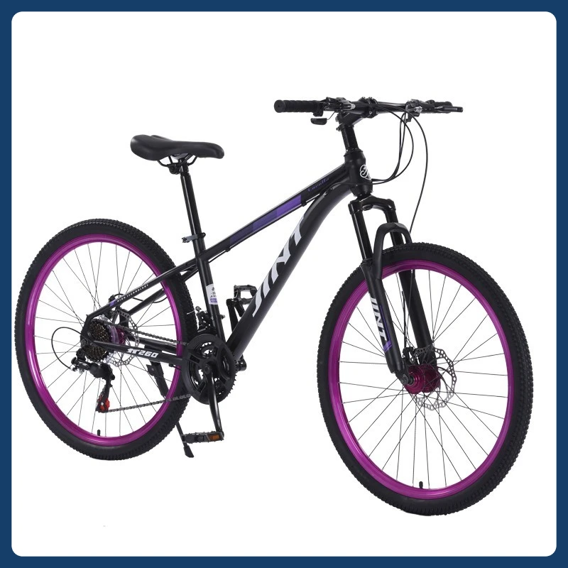 

26-дюймовый горный велосипед для взрослых, 21-скоростной дисковый тормоз, углеродистая сталь, для мужчин и женщин, для студентов, внедорожный велосипед с наклоном земли