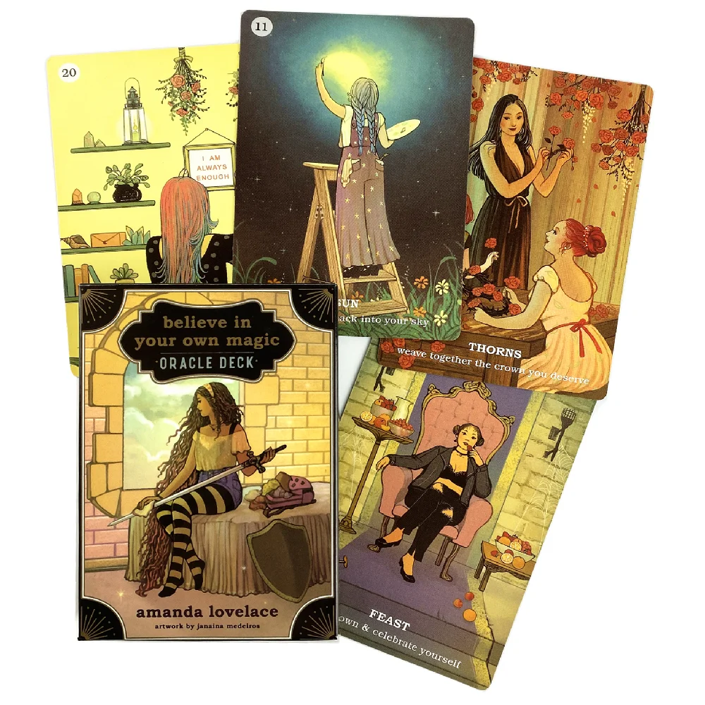 Alice The Wonderland Oracle Cards Full English Deck Tarot Divination Fate Family Party Game