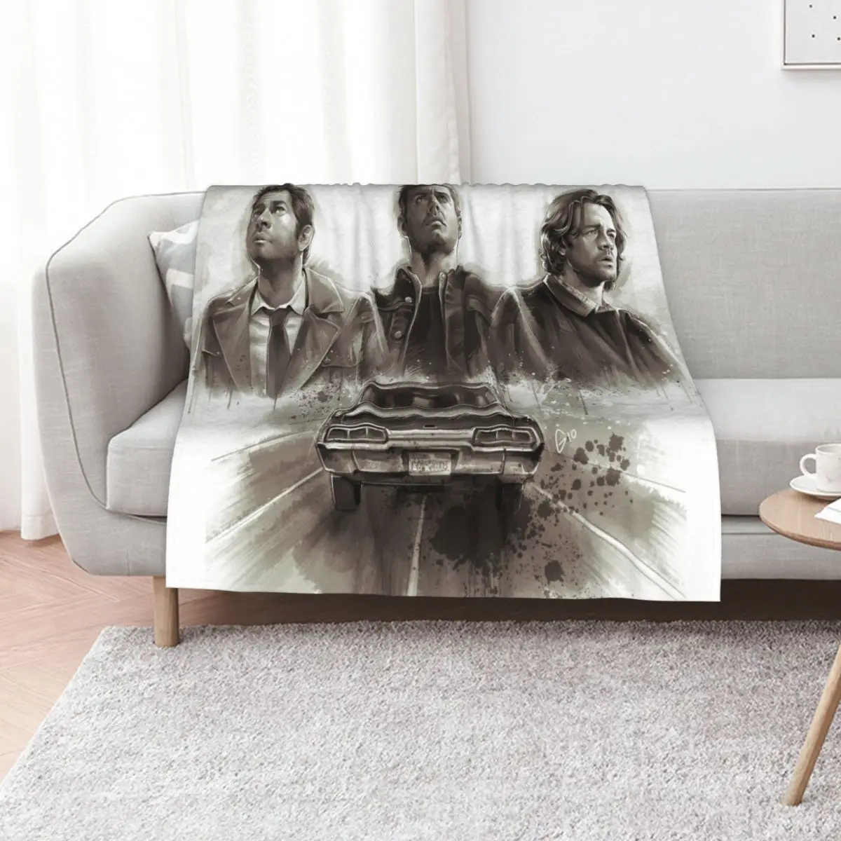 Supernatural - The Final Journey Throw Blanket Picnic For Baby Sofa Quilt Tourist Flannel blankets ands Blankets
