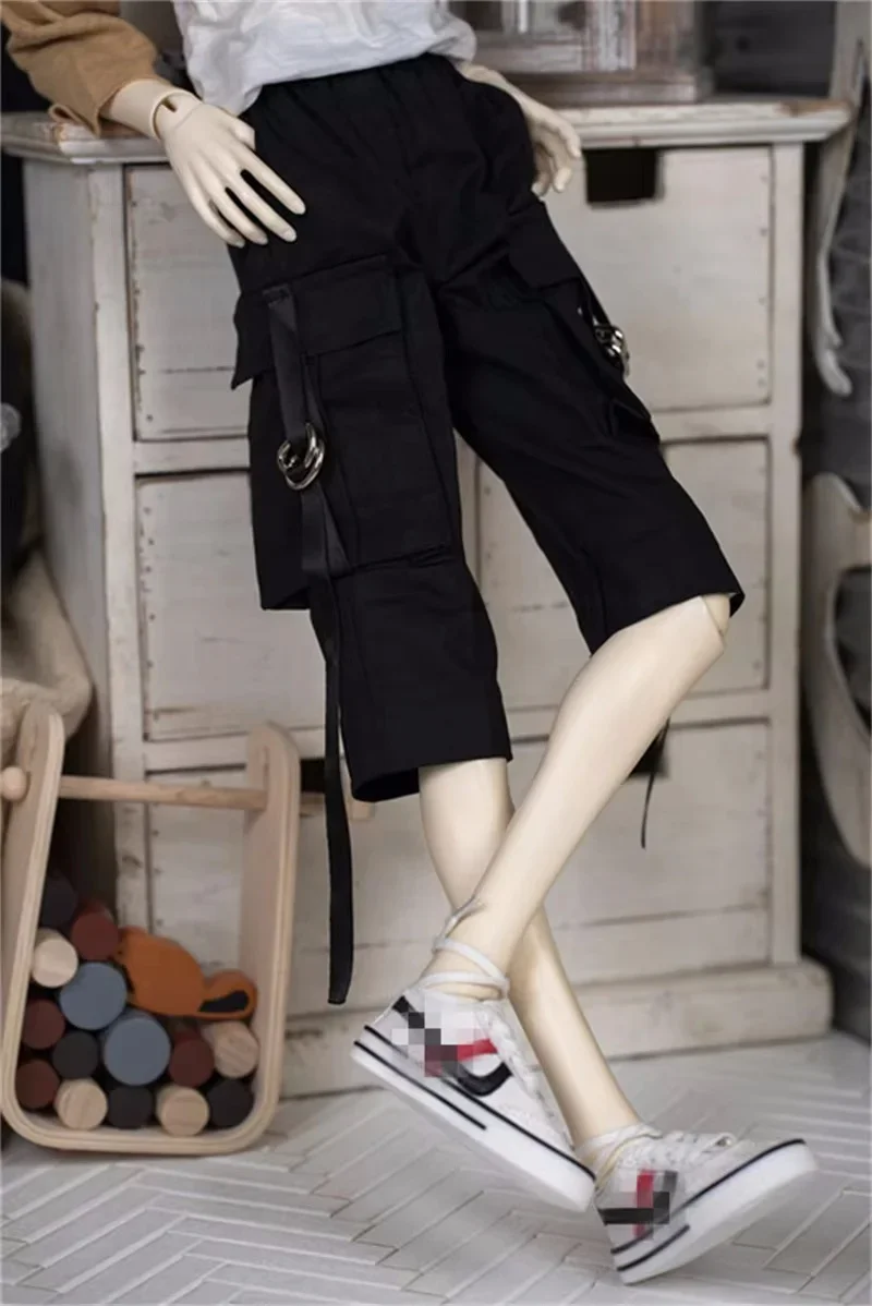 BJD/SD Scarpe da bambola Ragazzi Bianco Nero Bello Casual Scarpe da ginnastica sportive da tavolo 1/4 1/3 Mini stivali con suola piatta Regali Accessori per bambole