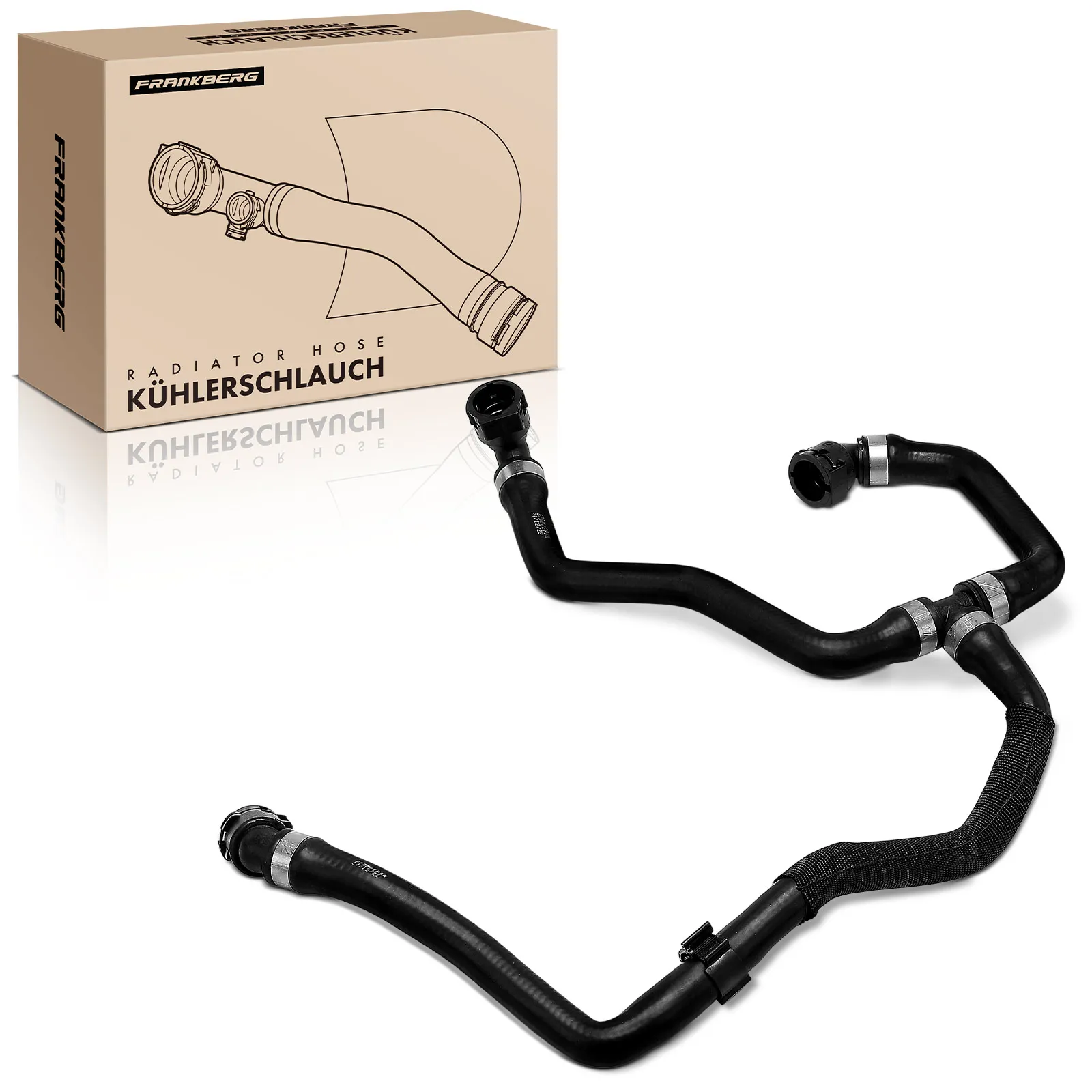 Frankberg 1x radiateurslang koelvloeistofslang voor BMW X4 F98 G02, X3 F97 G01, G08 1.6L, 2.0L 2421361, 7535536, 17127535536