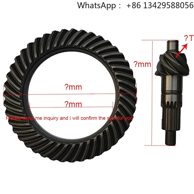 

NPR Differential Gear 6X37 6X39 7X39 7X41 7X43 Crown Pinion Gear for Isuzu Spare Parts
