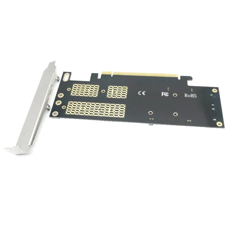 الكلاسيكية-PCIE X16 إلى M.2 M مفتاح NVME SSD بطاقة محول PCIE X16 إلى M.2 B مفتاح SATA SSD بطاقة محول MSATA SSD بطاقة محول