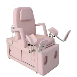 Multifunctional Pink Electric Hospital Bed Gynecological Chair Examination Bed Chair For Woman