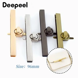2/5pcs Metal Rectangle Lock Buckles Bag Handbag Closure Twist Turn Locks Clasp Women Purse Kisss Snaps DIY Luggage Accessories