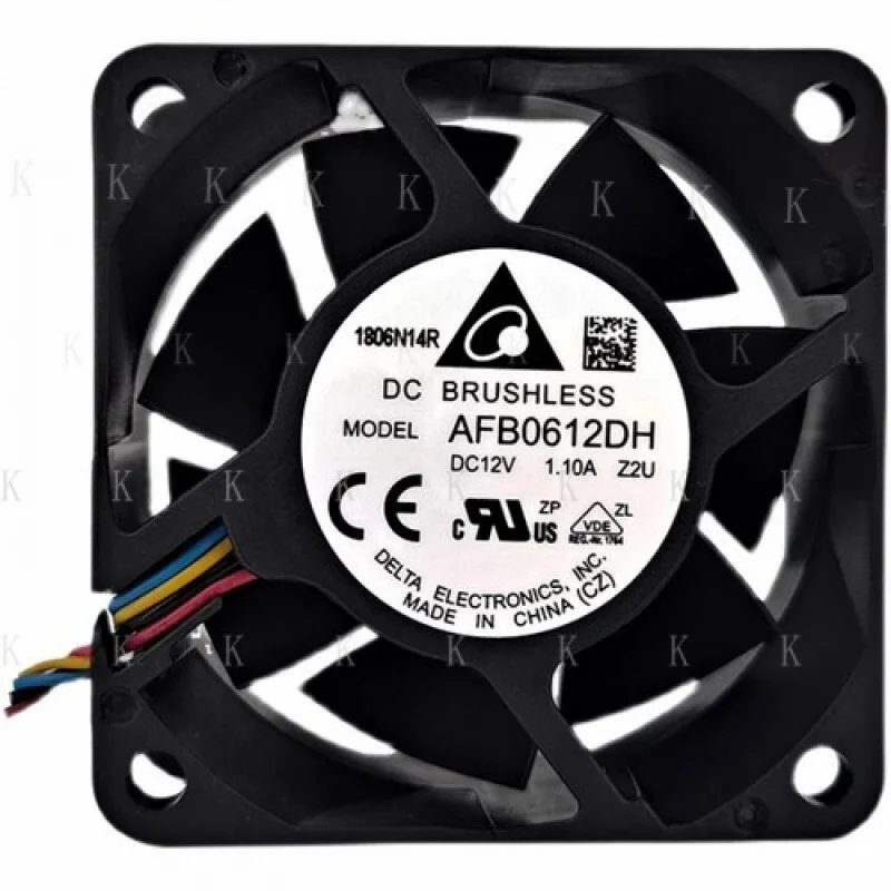 

C FOR Delta AFB0612DH-Z2U 6025 DC12V 1.1A 9000 RPM 4-Wire DC Cooling Fan