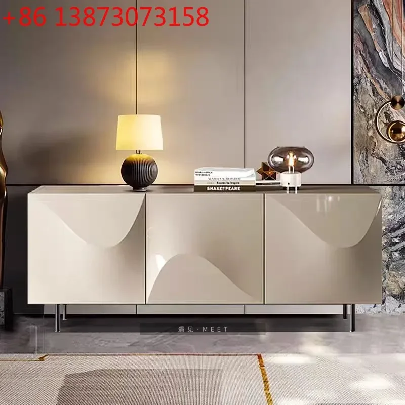 The new Nordic light luxury dining side cabinet enters the house and enters door. He is thirsty for the entrance storage