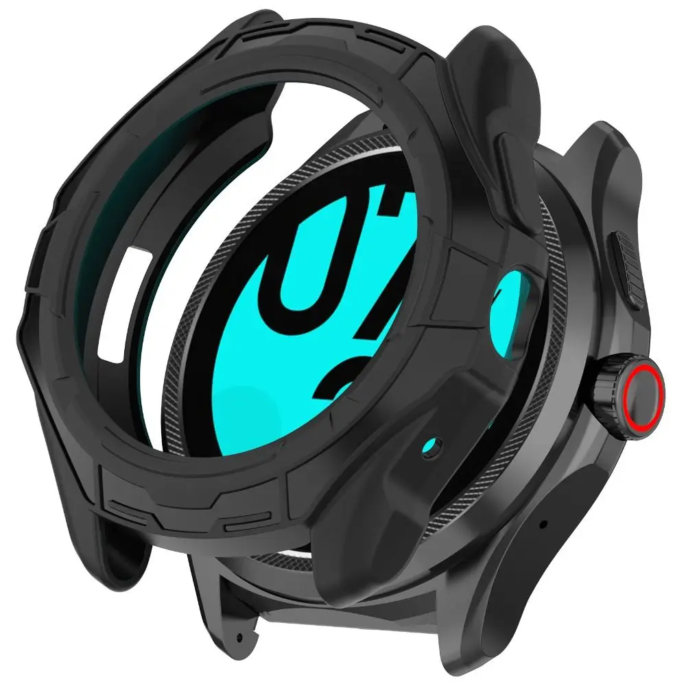 New TPU Protective Case Bumper Frame Edge Shell Accessories Smart Watch Screen Protector for Ticwatch Pro 5