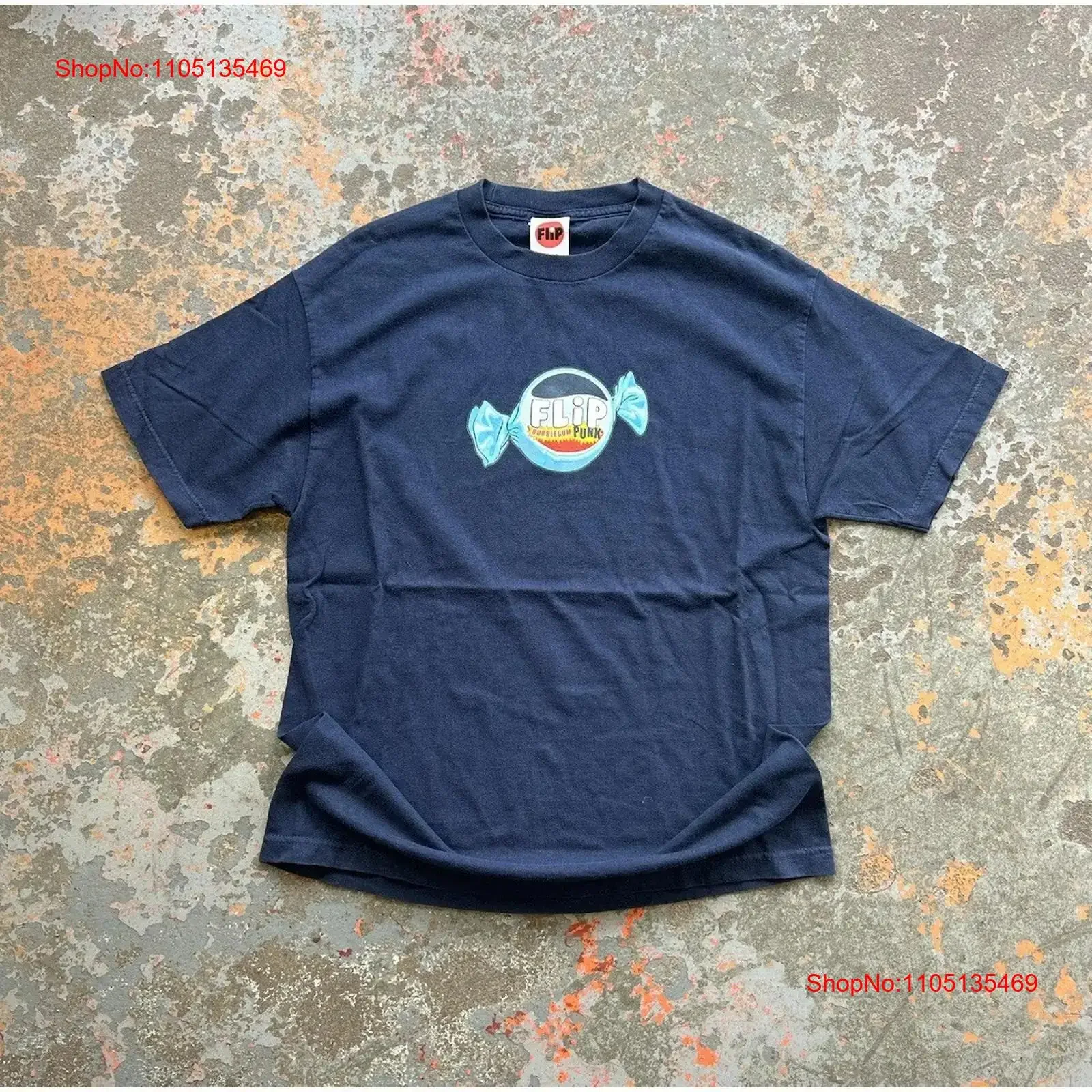 Vintage 00s Flip Skateboards Bubblegum Punk T Shirt Skate Sz L vintage Washed Versatile streetwear Comfortable homme Breathable