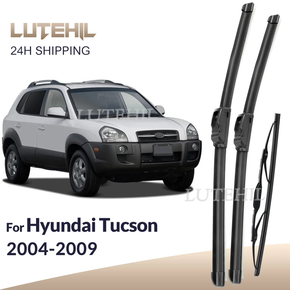 

For Hyundai Tucson JM 2004-2009 2005 2006 2007 Wiper Front & Rear Wiper Blades Windshield Windscreen Window Brushes 24"+16"+13"