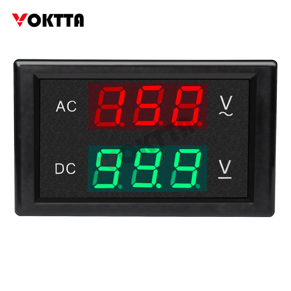 VOKTTA DL85-2030 AC/DC Dual Circuit Digital Display Voltmeter Anti Combustion LED Display Screen AC 80-150V DC 0-99.9V