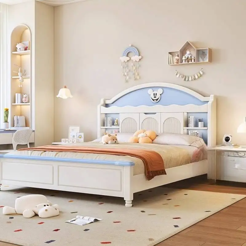 

Дизайнерская дешевая детская кровать, каркас минимализма, уникальная японская современная детская кровать, деревянная белая подсветка, мебель Cabane Enfant для дома