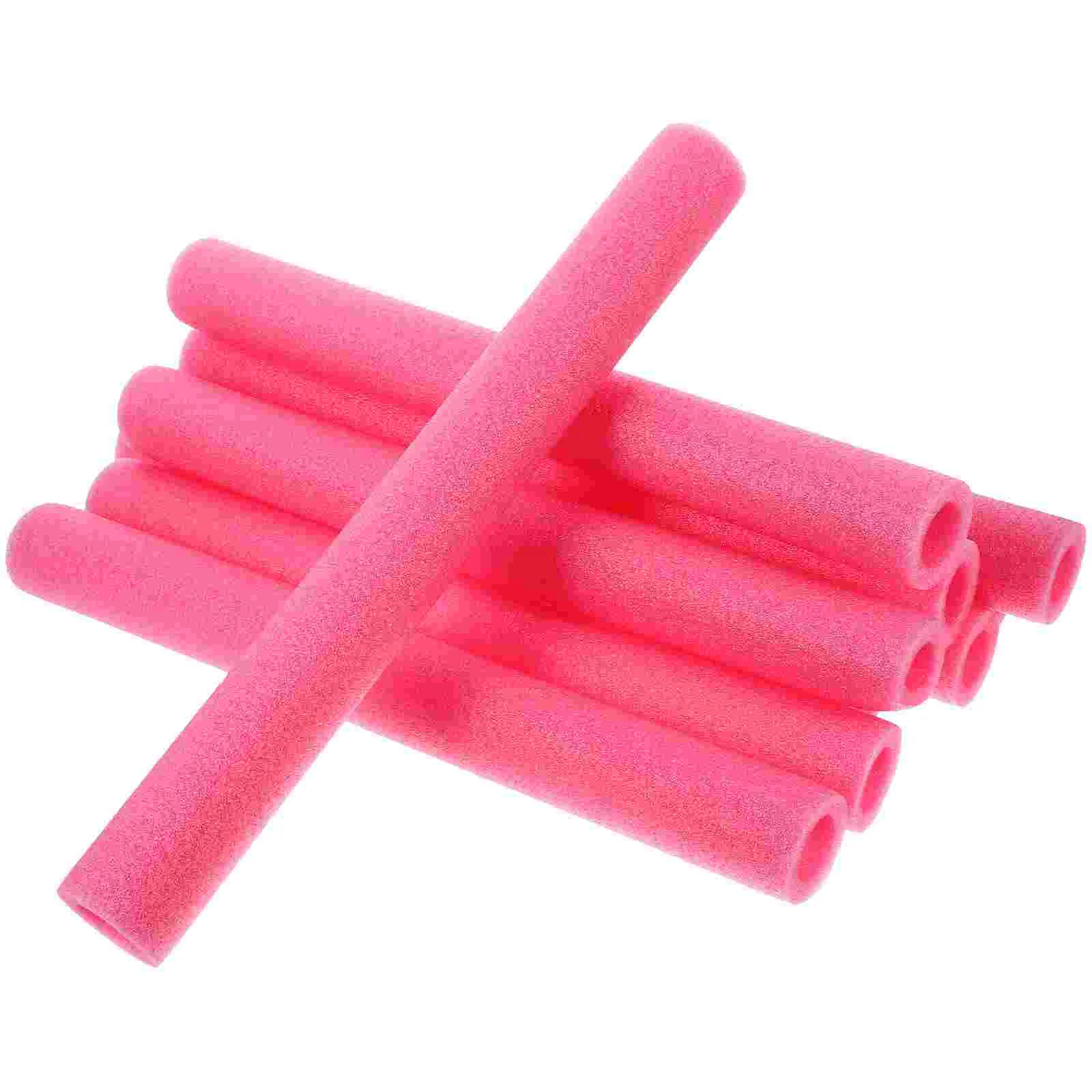 

10 Pcs Trampoline for Kids Sponge Tube Pole Sleeves Padding Pink Foam Covers Child