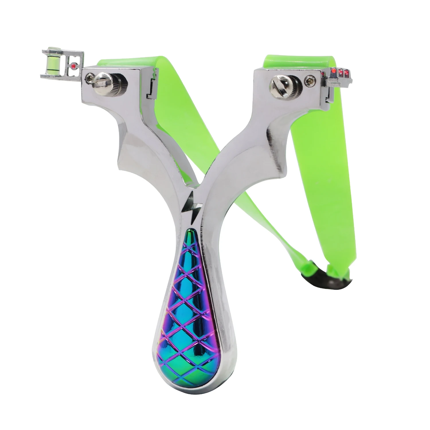 

High-quality V-shaped Lightning Colorful Slingshot All-metal Material Professional Hunting Shooting Slingshot Accurate