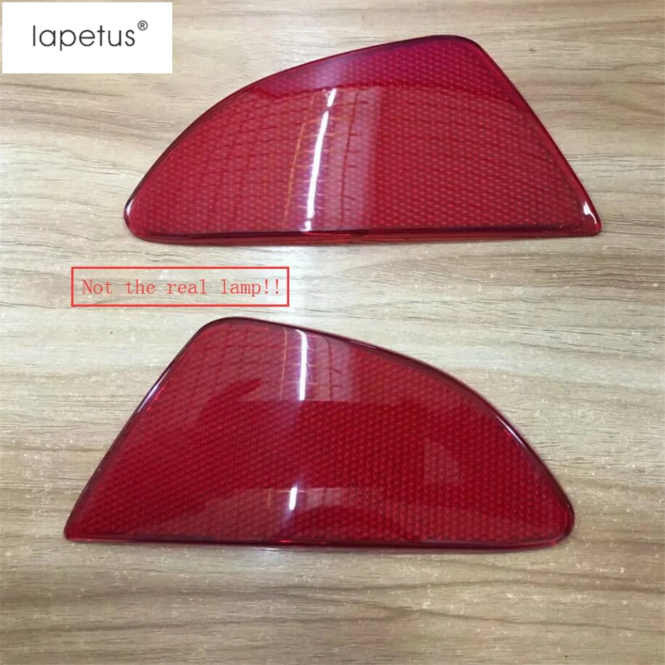 2 Pcs Rear Tail Tailgate Fog Light Lamp Frame Molding Cover Kit Trim For Mazda 2 Demio 2015 - 2023 ABS Red / Chrome Accessories