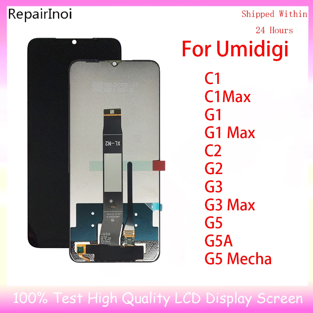 

100% Tested LCD Display For Umidigi C1 G1 C2 G2 G3 Max G5 G5A Mecha LCD Display Touch Screen DigitizerAssembly Part