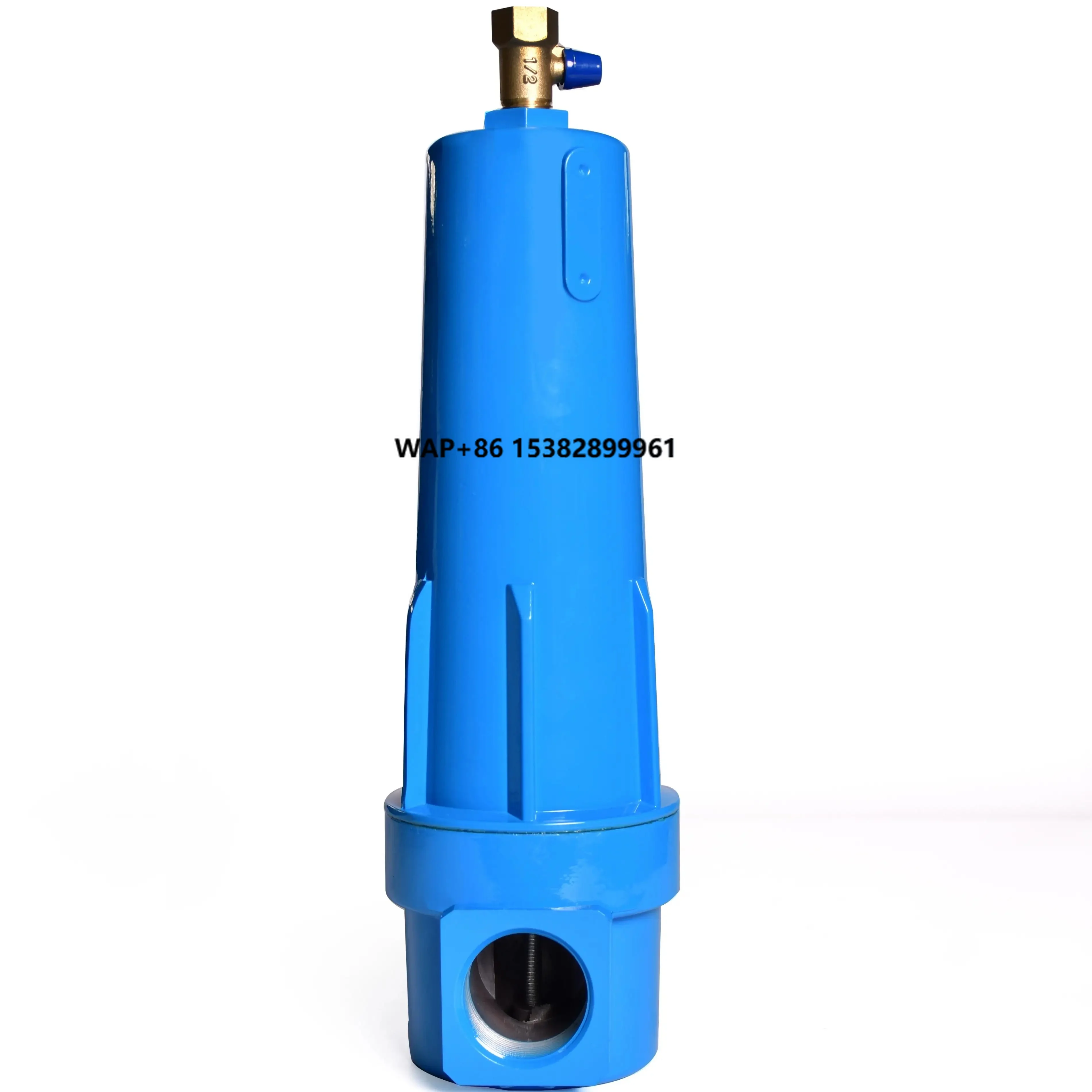 High Efficiency Aluminum Stainless Steel Air Filter Regulator 65m/min 3 Micron Filtration DN125