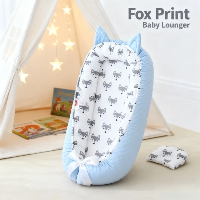 سرير مريح جديد محمول مضاد للدوران لعام 2025 مع شبكة قابلة للتنفس للنوم والسفر الآمن ​