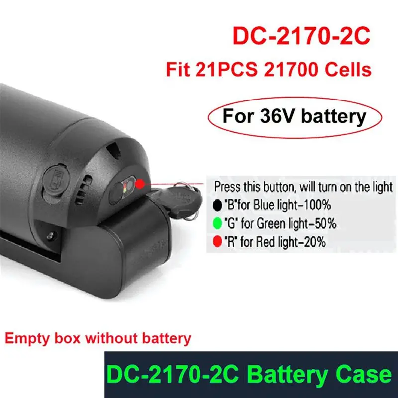 (DT37) DC-2C EBike Battery Case Empty Box 10S 15A 36V BMS Fit 21PCS Cells Haitu Little Water Kettle Shell(18650 ) view 5