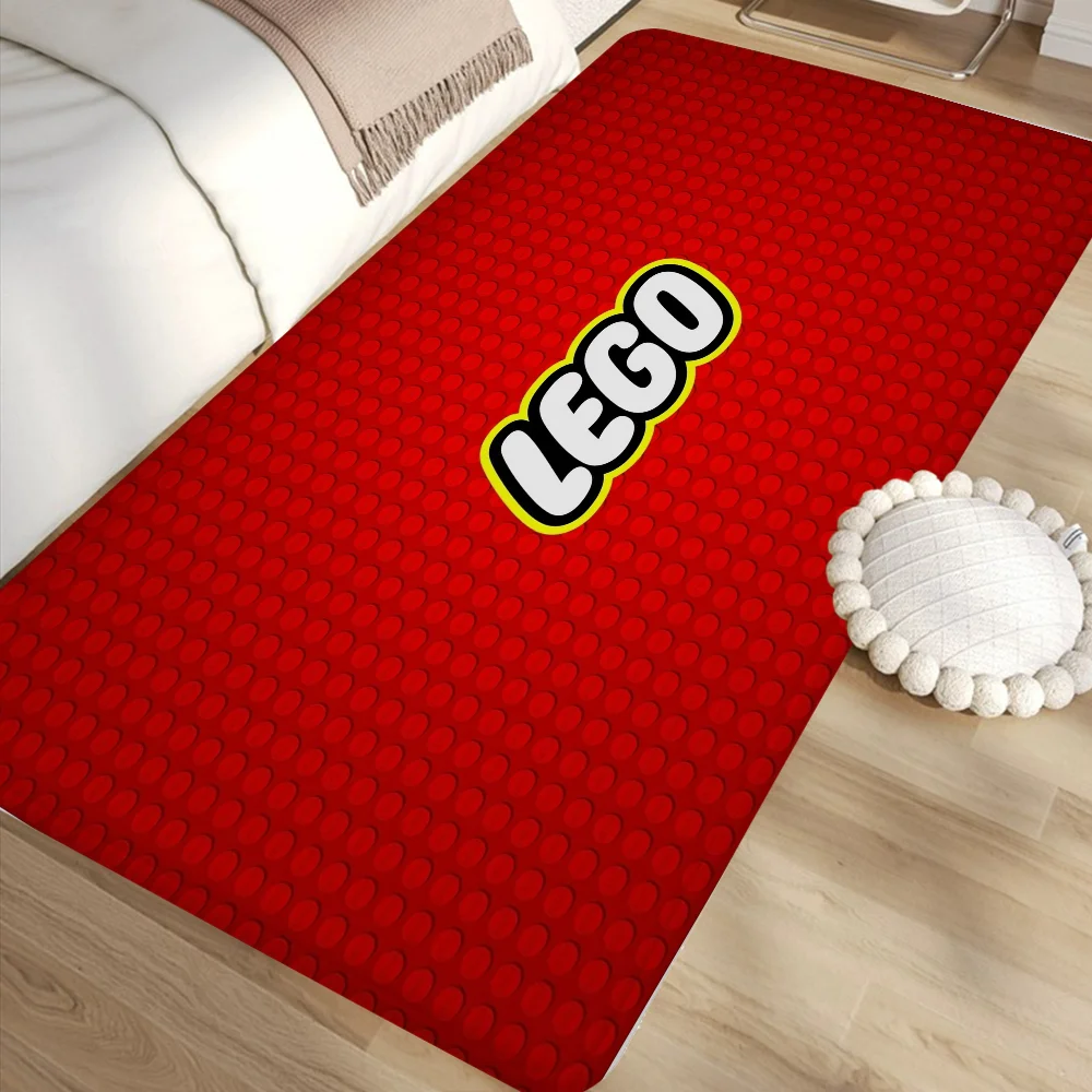 L-LEGOS Floor Mat Bathroom Mat Kids Room Bedroom Decoration Balcony Anti-Slip Doormat Living Room Bedside Area Rugs