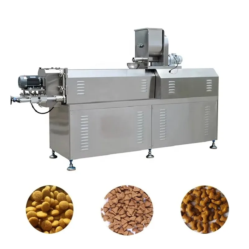 Customizable Full Automatic Pet Food Kibble Production Line Dry Dog Cat Food Processing Machine for Cat and Dog Kibble Making