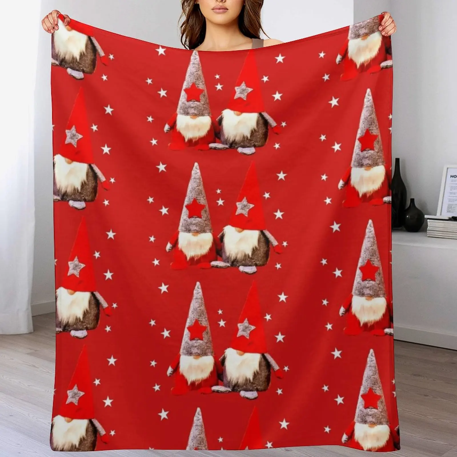 

GNOMES Throw Blanket Multi-Purpose Shaggy warm for winter for babies Blankets