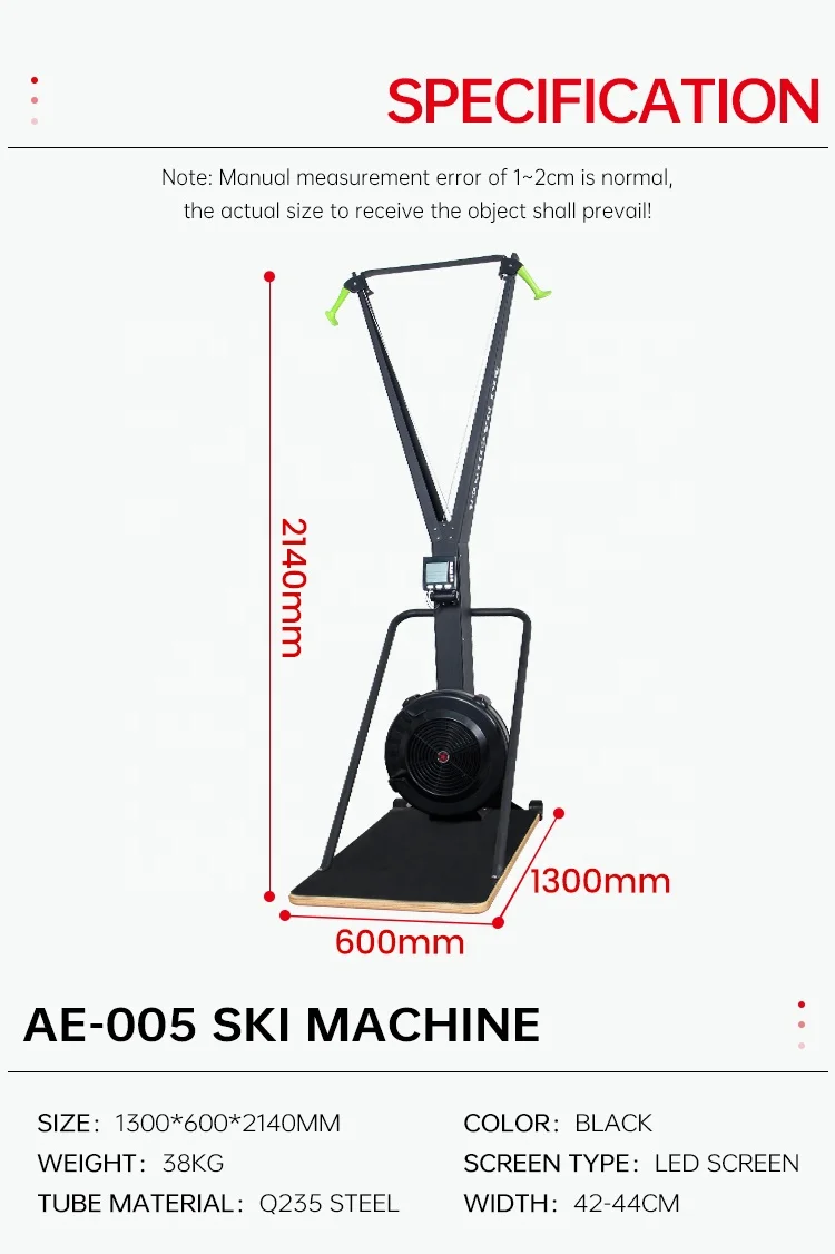 2026 High Demand Family-Friendly Ski Machine Air Resistance Fitness Equipment Ski Simulator for Exercisepromote sales