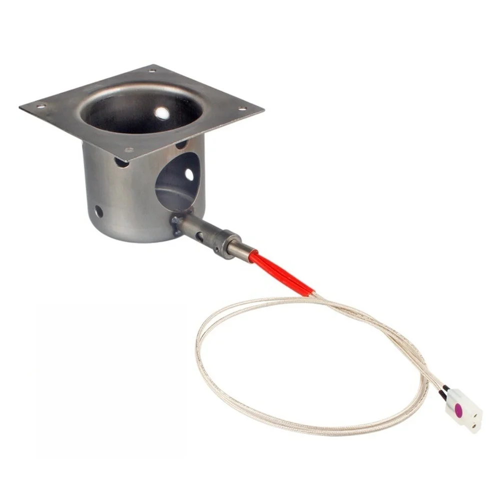 Replacement Fire Pot for Pellet Grills Supporting Stretch Model Configuration and Including Ignition Rod Feature