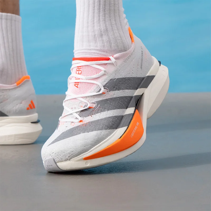 

adidas Adizero White Orange Pro Racing Running Shoes Lightstrike Super Breathable Mesh Marathon Sneakers Men Women JP9192