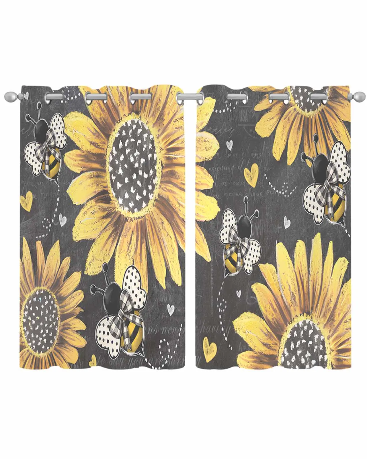 

Ретро фермерский дом подсолнечник тюль украшение для гостиной прозрачные прозрачные шторы спальня кухня вуаль шифоновые шторы