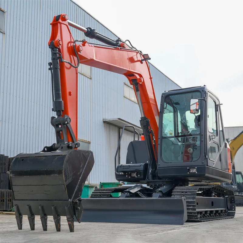 Free Shipping Mini Excavator 8 Ton EPA Farm New Crawler Digger Excavator Kubota Engine Small Excavators Machine Customized