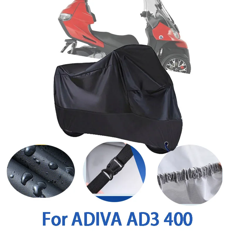 

Motorcycle Full Covers For ADIVA AD3 400 Car Outdoors Sun Protection Dust No Ear Thickened Oxford Clothcover Accessories