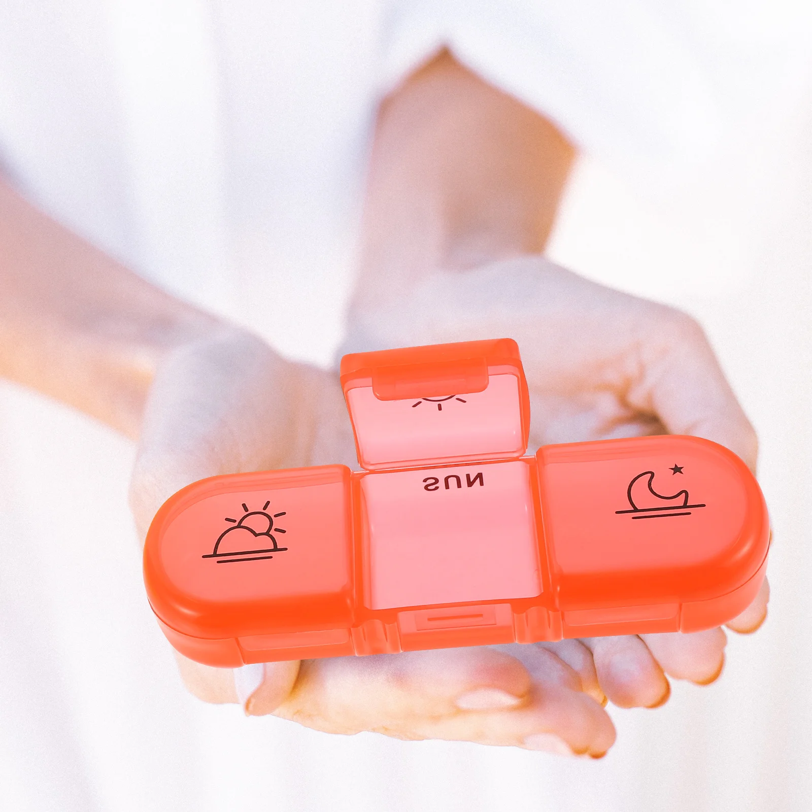 

1Set Portable Medicine Organizer High Quality Multi Grid Design Easy Carry Travel Storage Holder Storage Holders