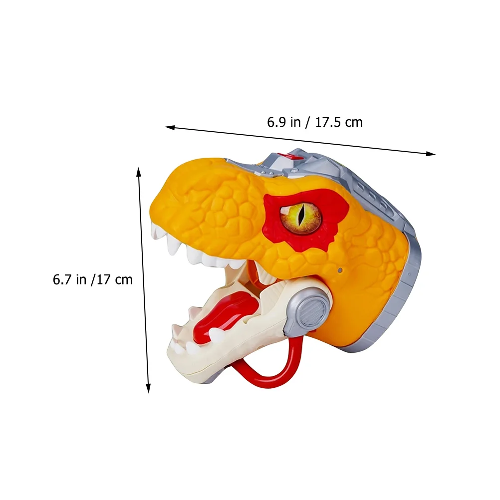 

Dinosaur Hand Puppet Puppets Toy for Kids Cartoon Finger Plastic Toddler Dragon