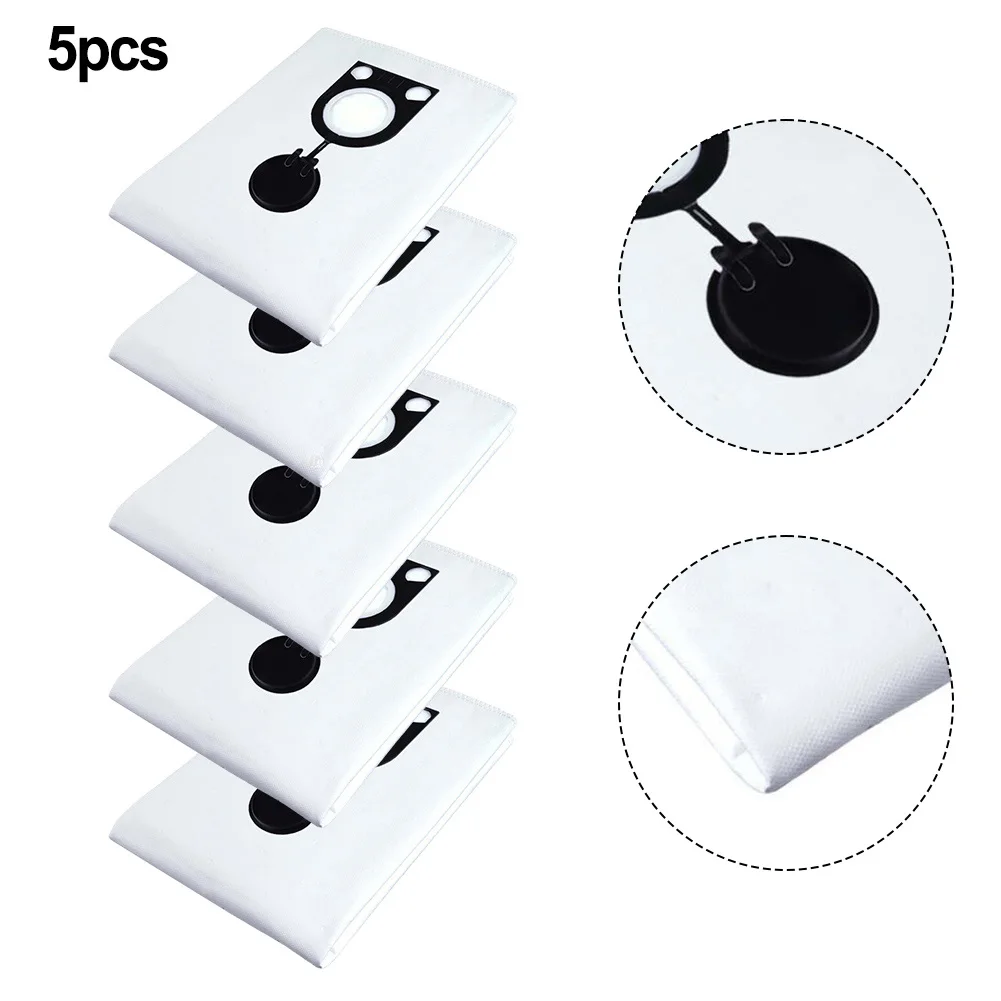 Nonwoven Fabric Vacuum Cleaner Dust Bags 5pcs for ISP For iPulse ARDL1635 Designed to Boost Dust Capacity and Suction Power