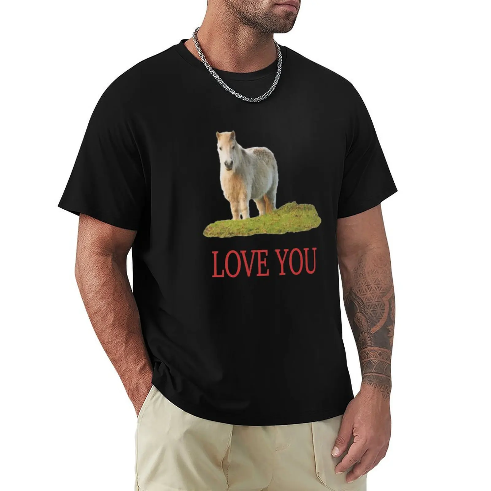 Nevertheless LOVE YOU T-Shirt boys animal print korean fashion mens designer t shirt