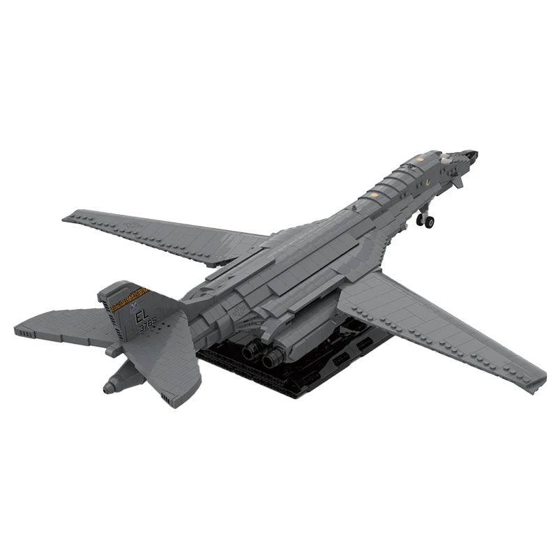 MOC Building Block 1:72 Scale B-1B Fighter Aircraft Model DIY Assembled Educational Creative Brick Toys Puzzle Xmas Gifts 1544P