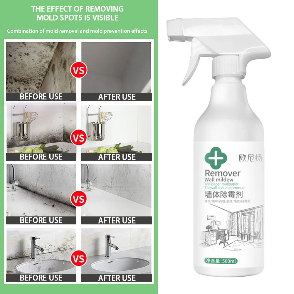 Kitchen Mould Wall Cleaner Deep-cleaning Tiles Mold Cleaner For Mildews Removing