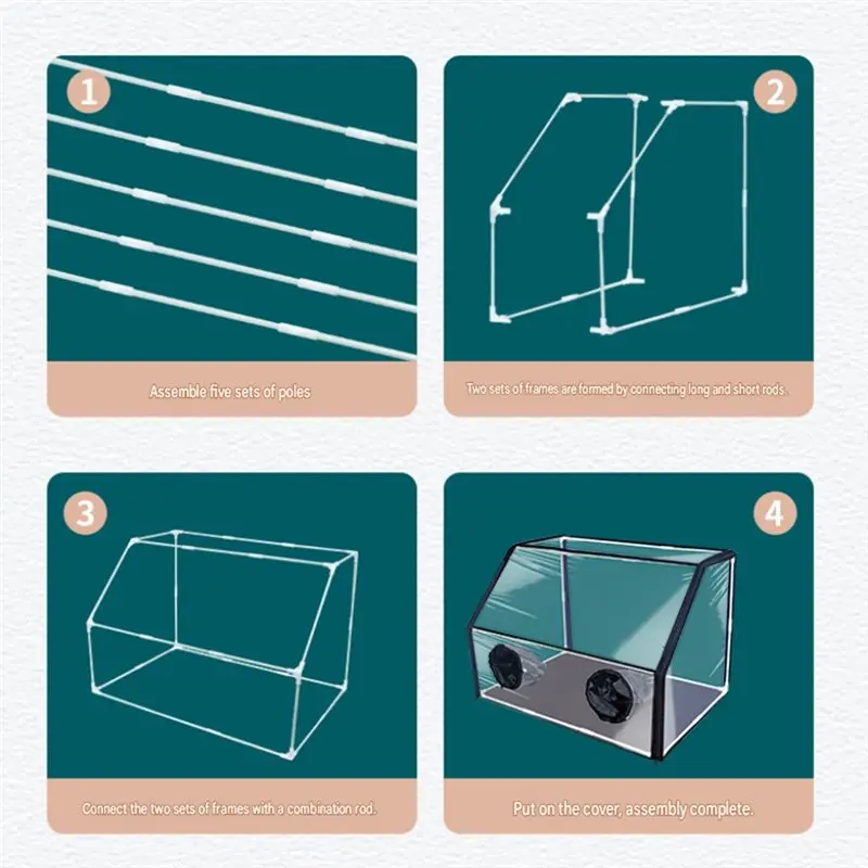 EYFL-Still Air Box Grow Tent Kit Ventilated Rubber Ring Openings