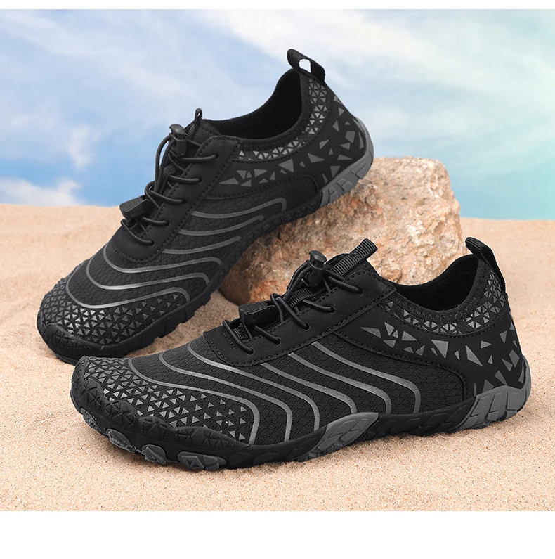 Summer Wide-Head Wading Shoes Men Barefoot Upstream Sketch Shoes Fitness Cycling Yoga Casual Sandals Women Water Sports Shoes