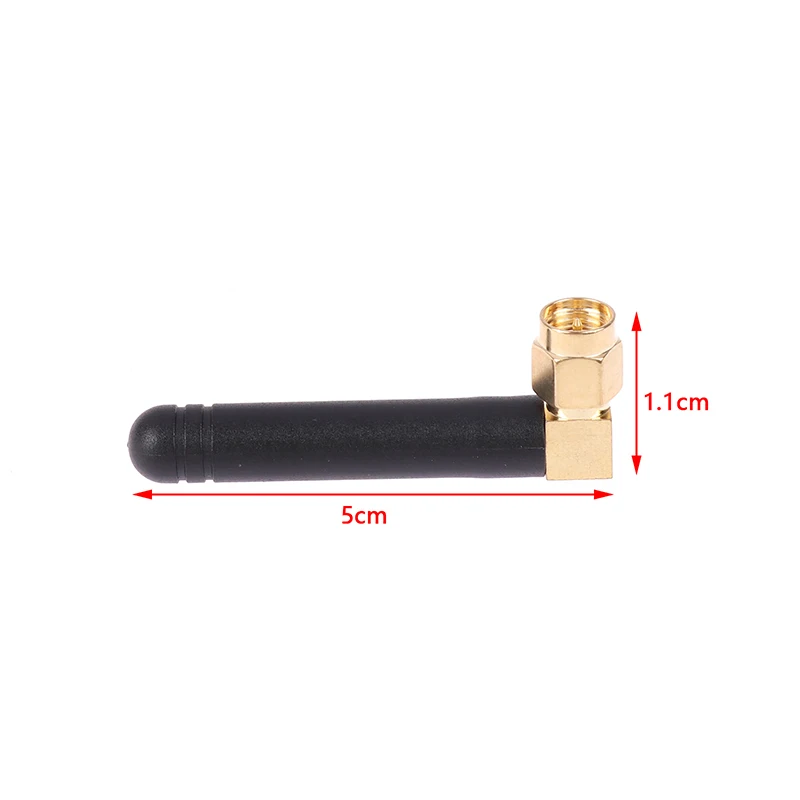 GSM Omnidirectional High Gain Rubber Rod Antenna Bend WiFi Module DTU Internal Pin