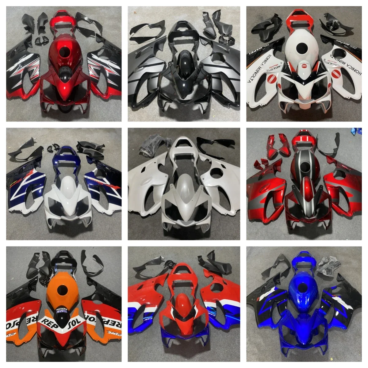 

Комплект обтекателя мотоцикла, подходящий для CBR 600 CBR600 F4i 2001 2002 2003, комплект кузовных работ, высокое качество, корпус топливного бака для впрыска ABS