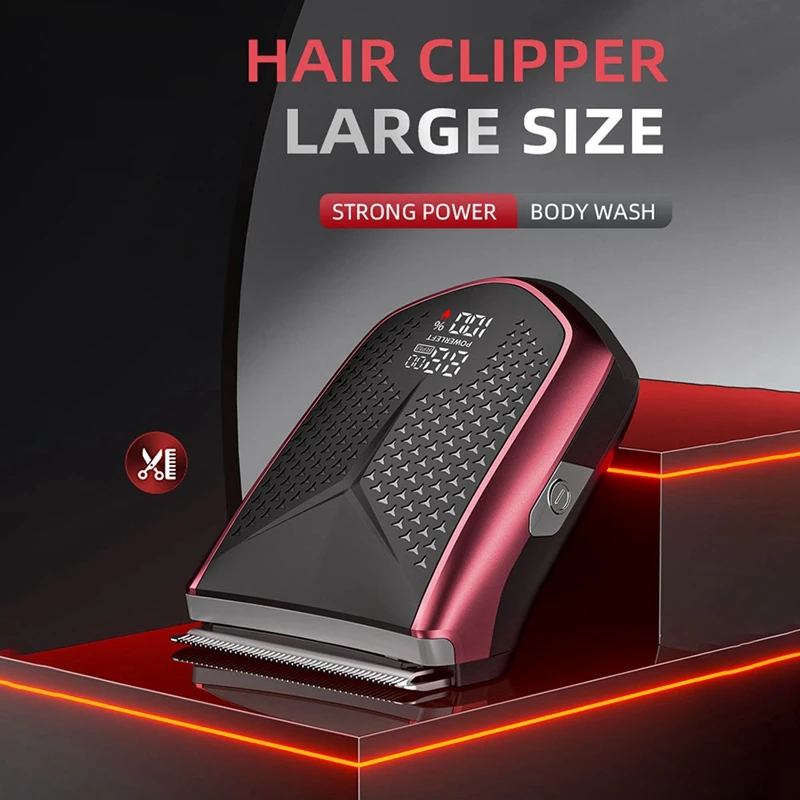 Electric Haircut USB Charging Smart Screen Display Waterproof Design Electric Shaver For Wet/Dry Use